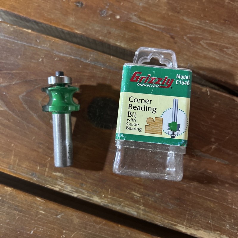 Grizzly Industrial Corner Beating Bit With Guide Bearing Model C1546