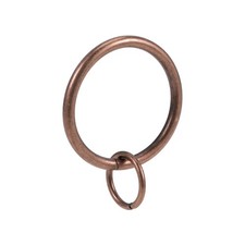 Curtain Ring Metal 32mm Inner Dia Drapery Ring for Curtain Rods Copper 28 Pcs