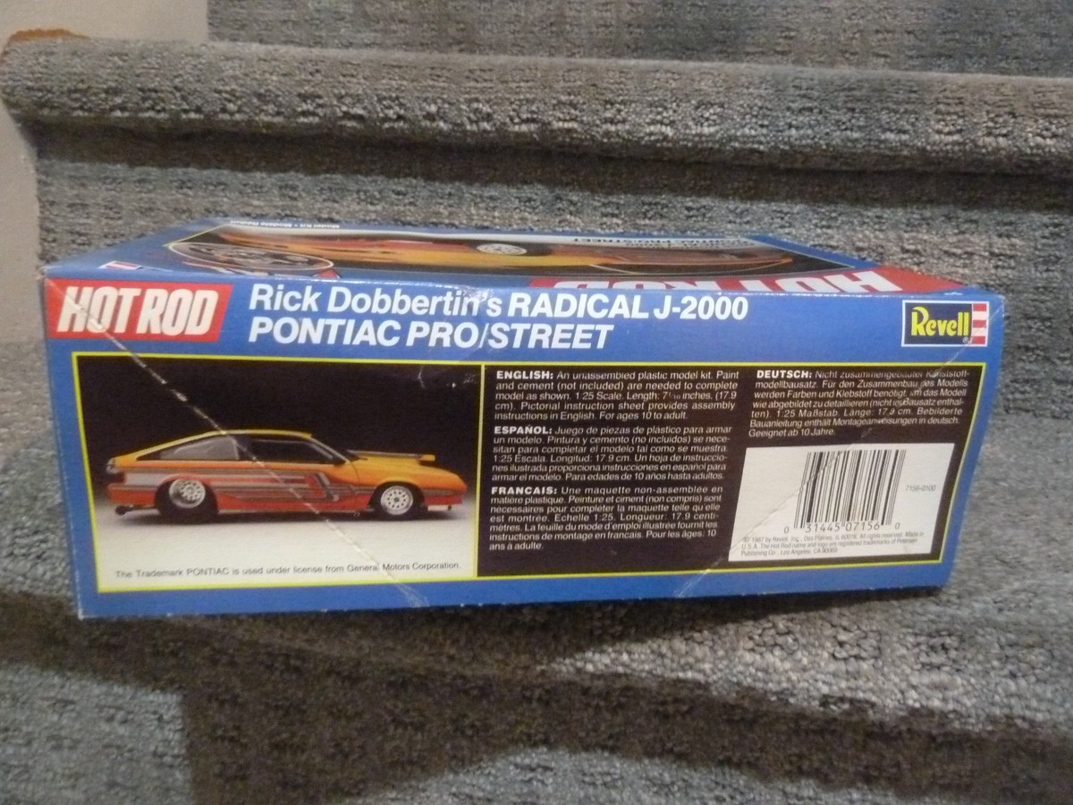 Revell Radical J-2000 Pontiac Rick Dobbertin Hot Rod Model Kit