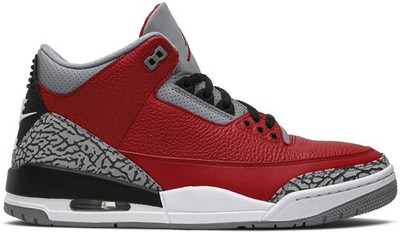 retro jordan 3 red cement