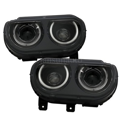 Fit Dodge Challenger 2008-2014 LED Headlights Headlamps Assembly DRL Sets RH+LH
