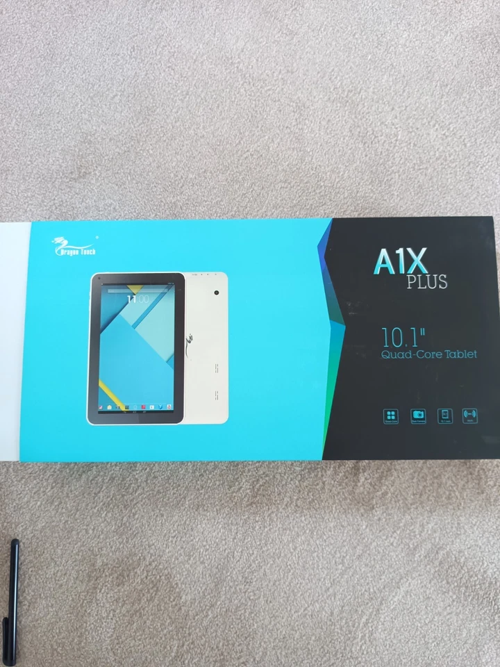 Dragon Touch A1X Plus White 10.1" Android Tablet bundle with Faux case/stand - Image 4 of 4