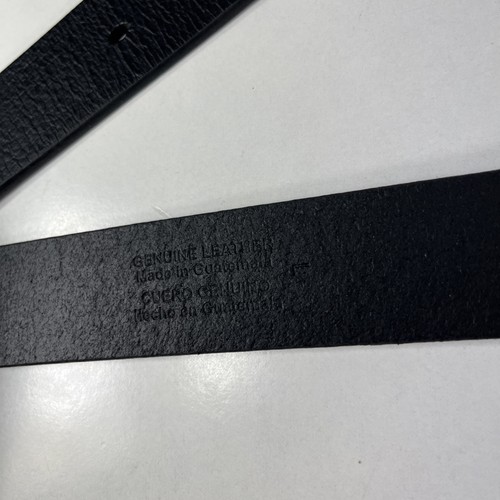 Cinturón de vestir Goodfellow de cuero genuino negro - para hombre talla 40 - Imagen 9 de 9