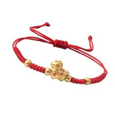 2026 Chinese New Year Horse Bracelet Fengshui Red String Good Luck Gold Horse...