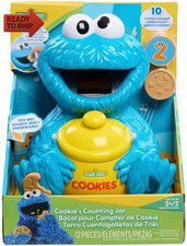Just Play Sesame Street Cookie'S Counting Jar, 12-Pieces, 20 Phrases and Sound