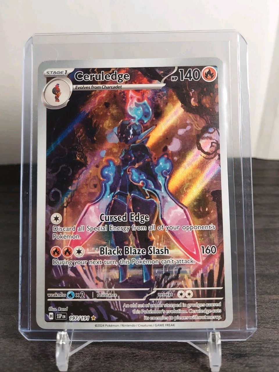 Ceruledge 197/191 Illustration Rare Pokemon SV08 Surging Sparks MINT
