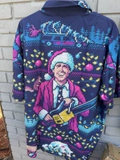 Christmas Vacation Clark Griswald Button Down Shirt NEW Hardaddy Hawaiian XXL