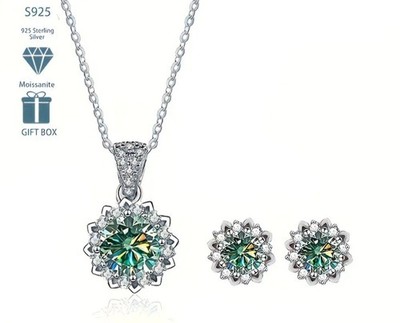 Schmuckset Stein Moissanit