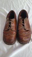 Dr. Martens Brown Leather Oxford Shoes Women's US Brogues Air Wair 11664, W 7