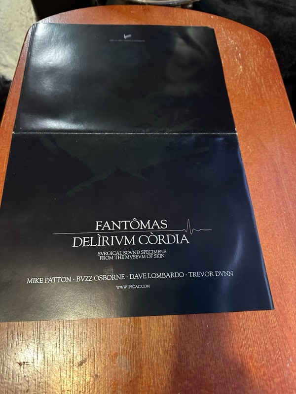 Fantomas Delirium Cordia Promo Poster 11 X 17 Ipecac 2004 Patton Rare Vintage
