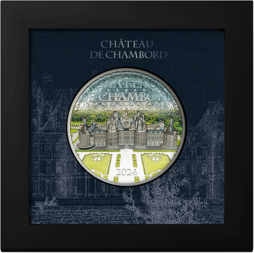 2024 Cook Islands Château De Chambord 5 oz Silver Colorized Proof Coin - Picture 5 of 5