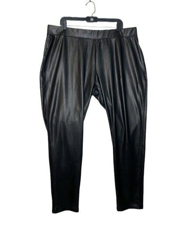 Ashley Stewart Faux Leather Pants Size 