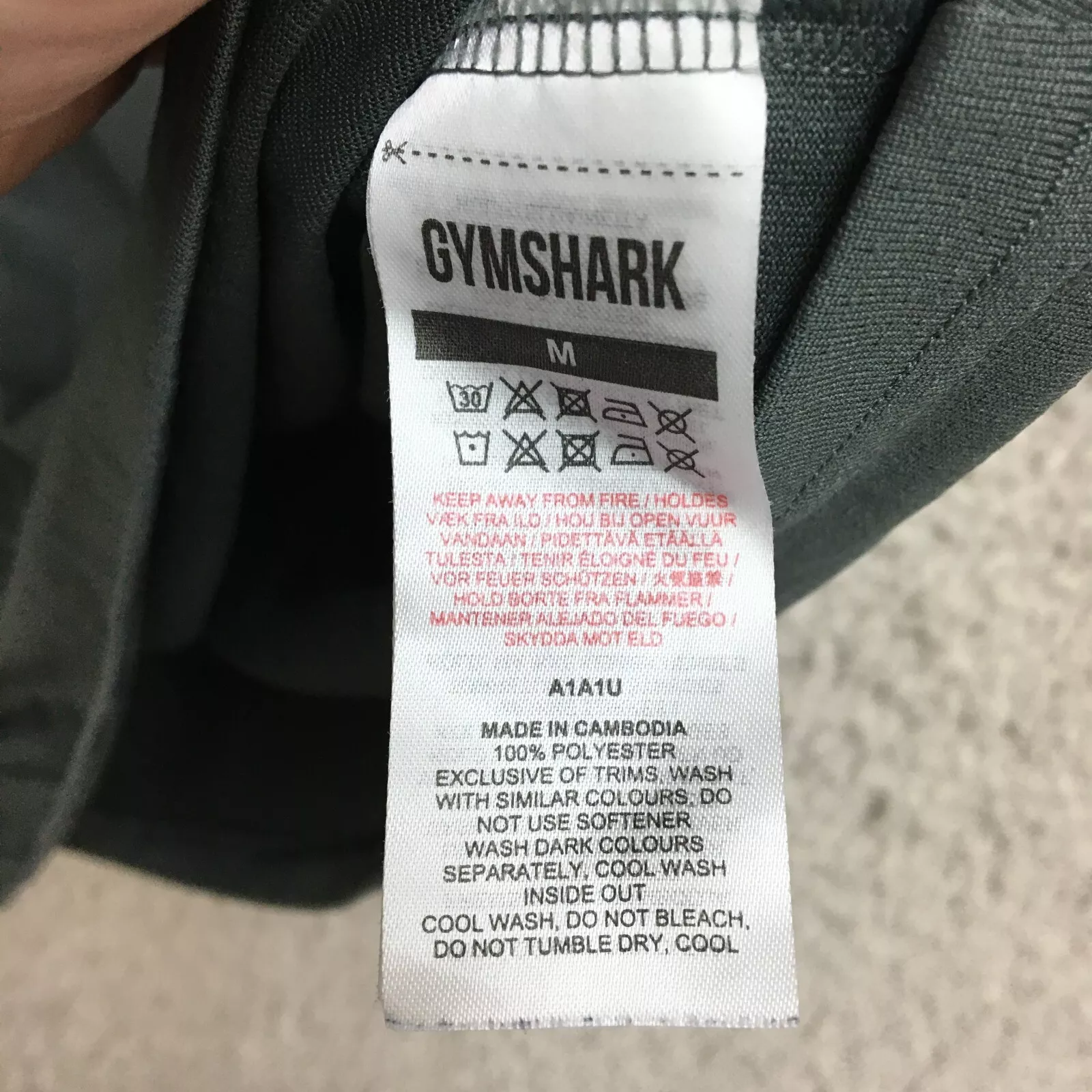 gymshark spellout logo long sleeve casual modern shirt