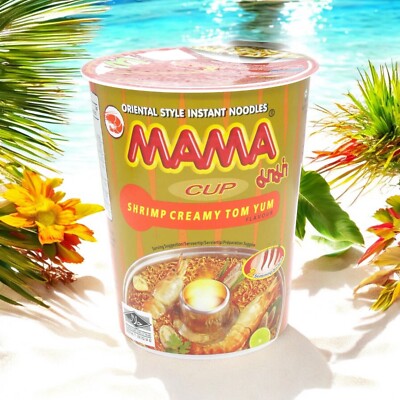 MAMA Tom Yum Garnelen Creamy Instant Nudeln im Becher 70g