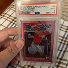 2018 Panini Donruss Optic Rated Rookie Shohei Ohtani Batting Pink #56 Psa 9