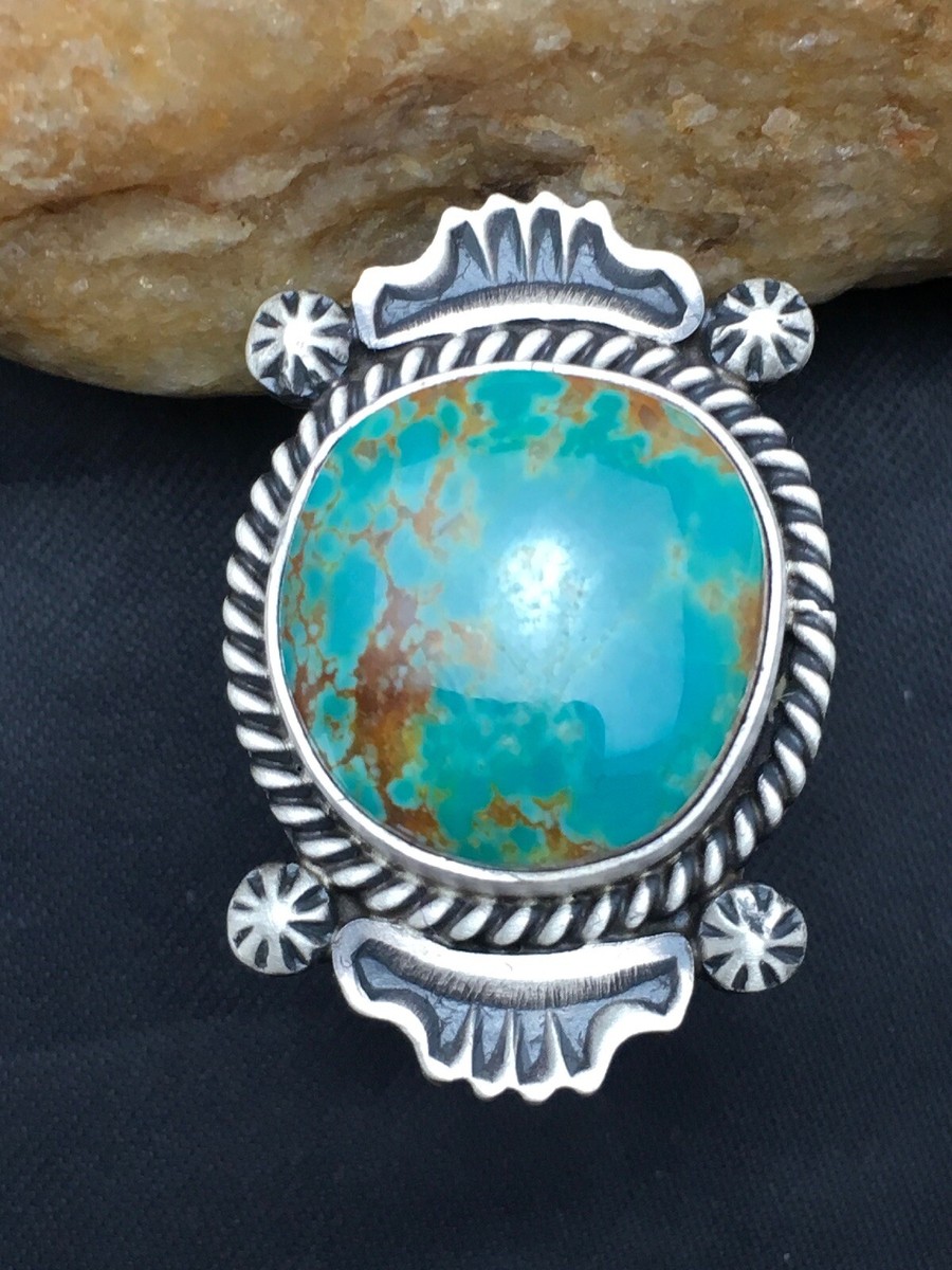 Royston Turquoise Navajo Sterling Silver Native American
