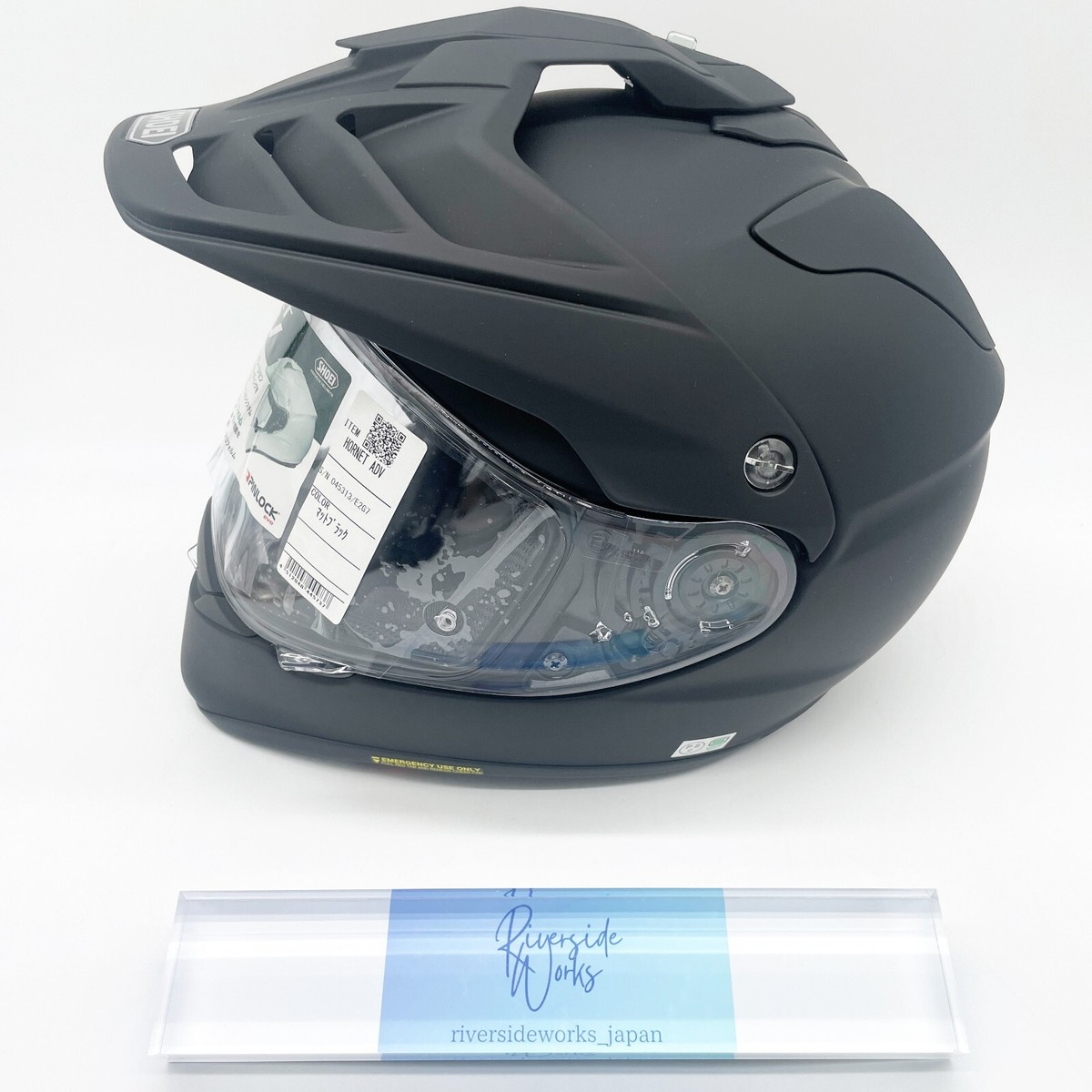 Shoei Hornet ADV Matte Black Motorcycle Helmet Size L 59cm From