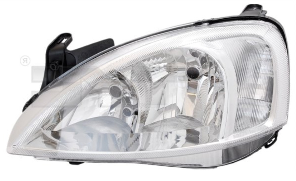 Phare avant gauche électrique avec moteur H7 H7 pour Opel Corsa C et Combo C 2000-2010
