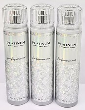 3-PACK BATH  BODY WORKS PLATINUM FINE FRAGRANCE BODY MIST 8 FL OZ EA
