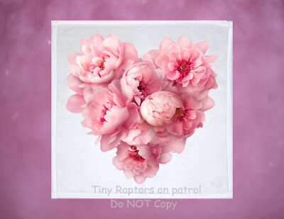 Flower Heart Dish Towel, 12x12, FREE shipping, hand, tea towel, bath, choice