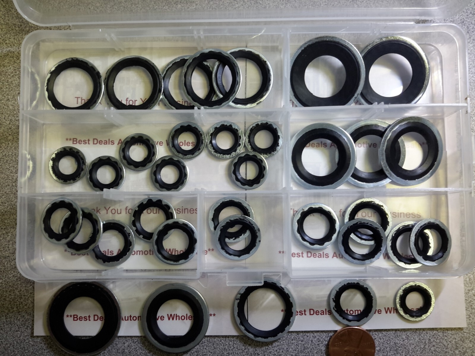 30 pcs AC Sealing Washer Assortment for GM Cars A/C Service Washers Kit