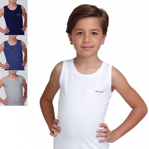 (3pack) Tank Top Baby/Boy Stretch Cotton ENRICO COVERI - Picture 1 of 1