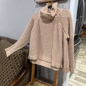 POL Chunky Knit Sweater Sz M Oversized  Peachy Pink