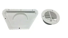 TecNiq Interior Round White Flow Through Vent. Trailer. Horse. Camper.Toy Hauler