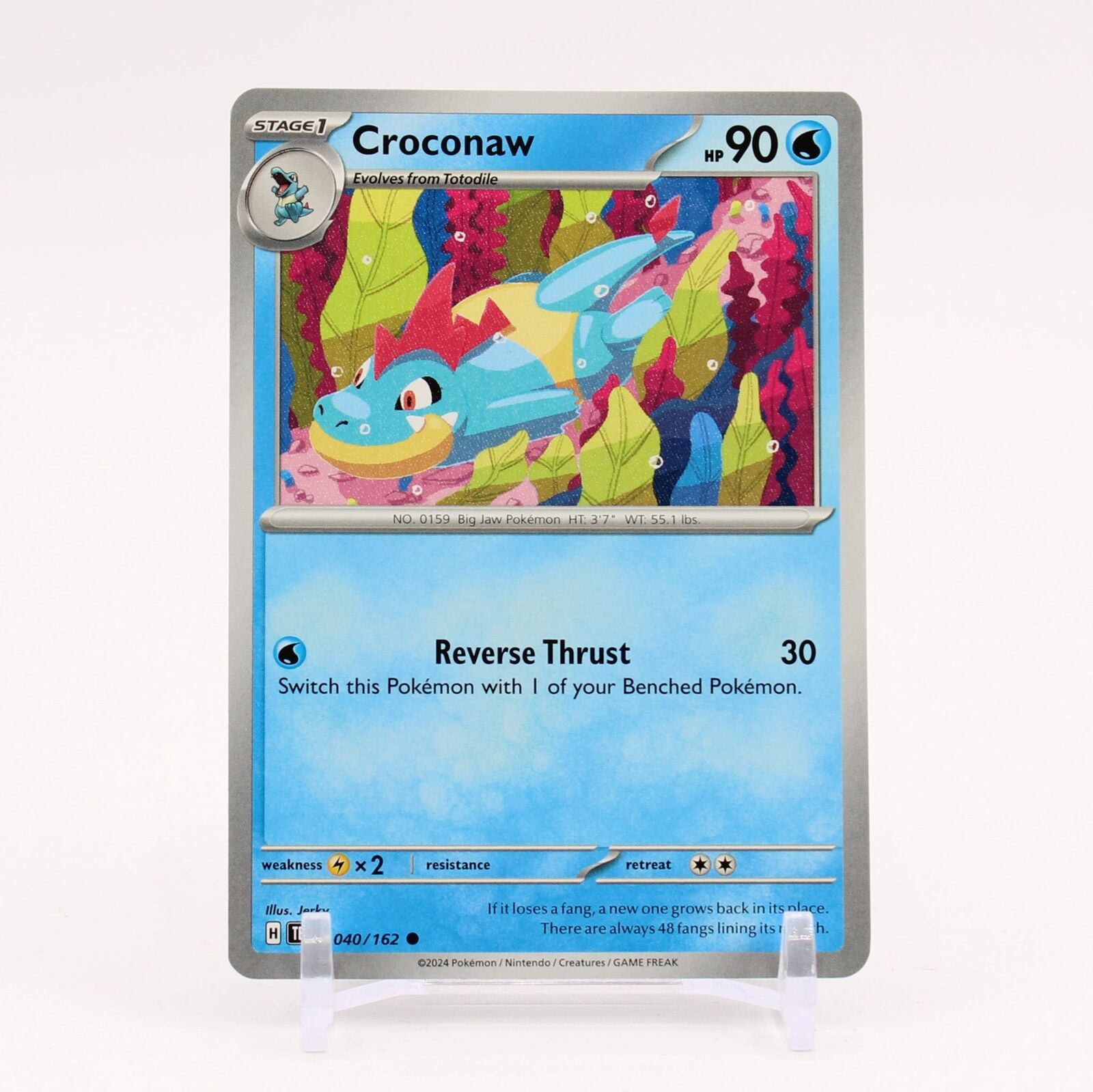 Croconaw - 040/162 Temporal Forces Pokemon - NM/MINT