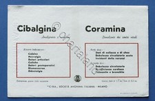 Pubblicità  d'epoca Farmaceutica Carta Assorbente - Cibalgina - Coramina