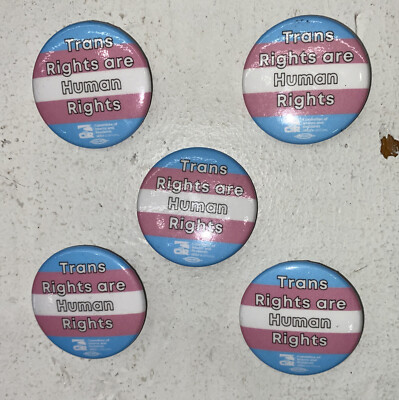 Trans Rights Circle Trans Rights are Human Rights LGBT 1.5” Circle Pin Buttons Lot Of 5 | eBay