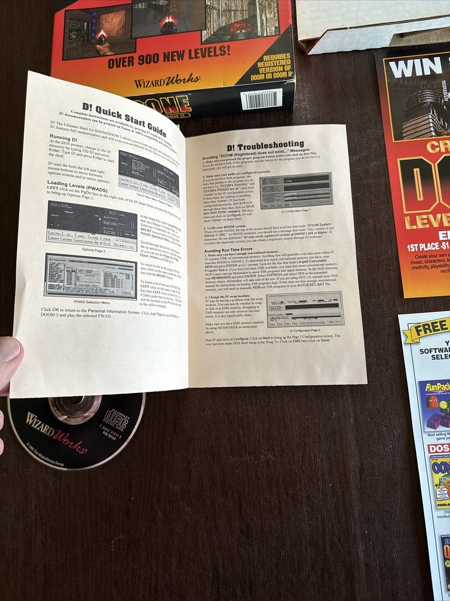 Jeu PC D!Zone For Doom & Doom II – Édition Collector Big Box – Version FR Avec Notice