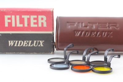 フィルムカメラ Widelux F8 + Filter Set + Box (Serviced) Unusued】 Panon Widelux Filter Set For F7 F8 Panoramic Film