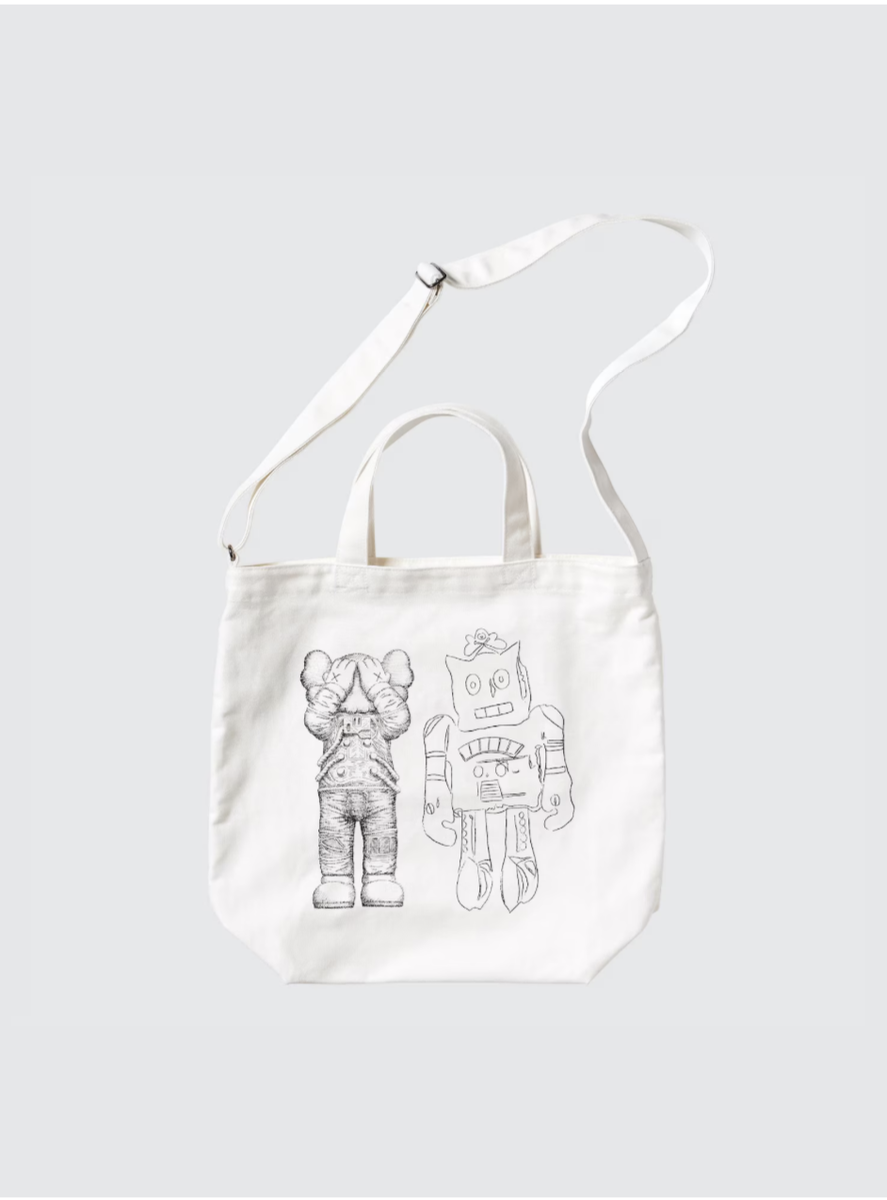 KAWS + Warhol x UNIQLO 2024 2Way Tote Shoulder Bag | eBay KAWS + Warhol x UNIQLO 2024 2Way Tote Shoulder Bag | eBay