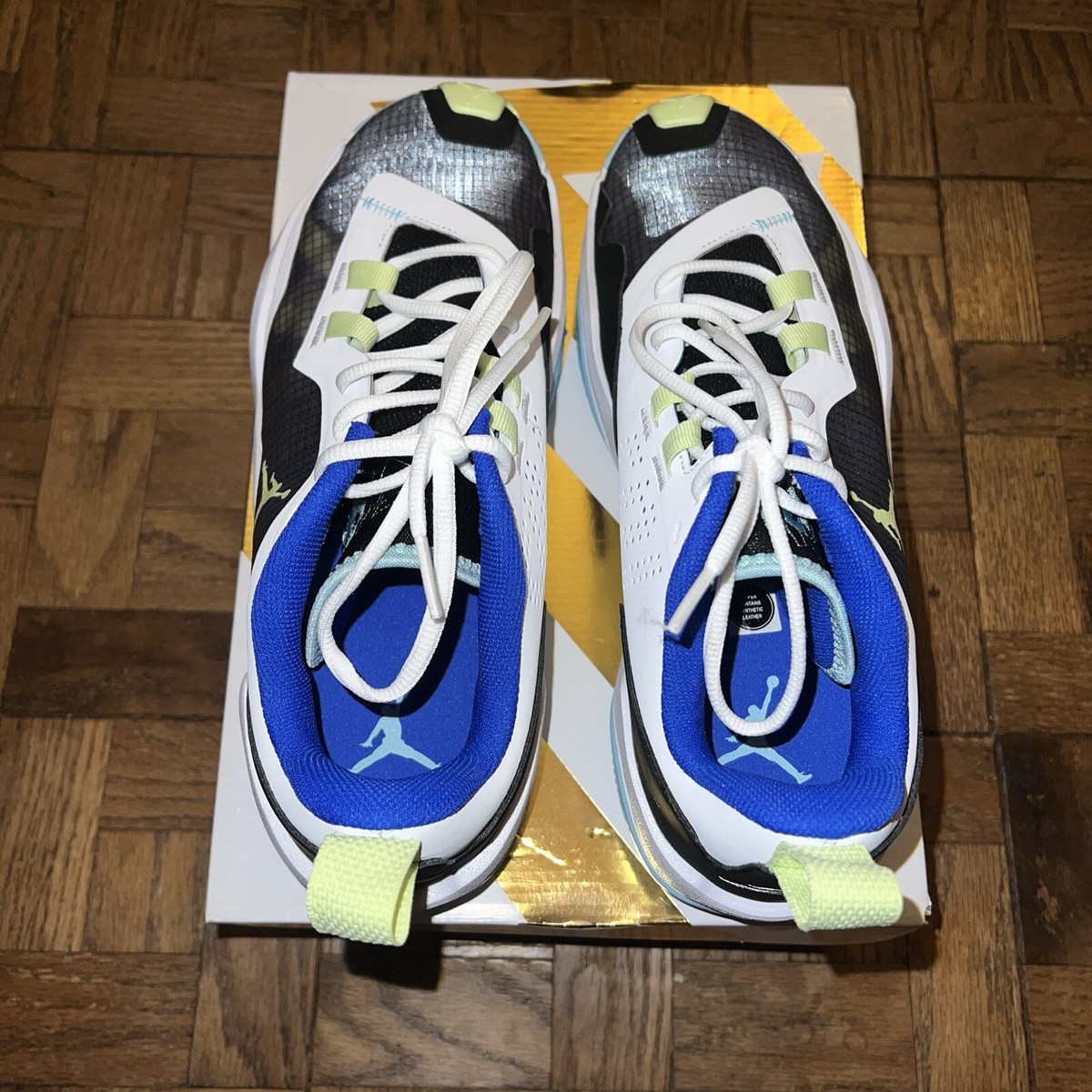 Air Jordan MJ One Take 4 Low White Copa Lime Shoes DO7193-003 Mens 9.5 Jordan One Take 4 (Black/White/Copa/Light Liquid Lime) - SKU  main image 2