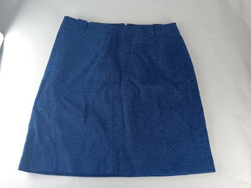 Talbots, Talbots Skirt Womens Size 10 Pencil Straight Wool Blend Career Classic Zip Blue