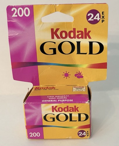 Kodak Gold 200 ISO 35mm Film Roll 24 Exposures Kodacolor - Expired 07/2006