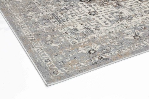 Tadley Grey Medallion Distressed Transitional Rug Runner 80x300cm *FREE DELIVERY - Picture 4 of 4