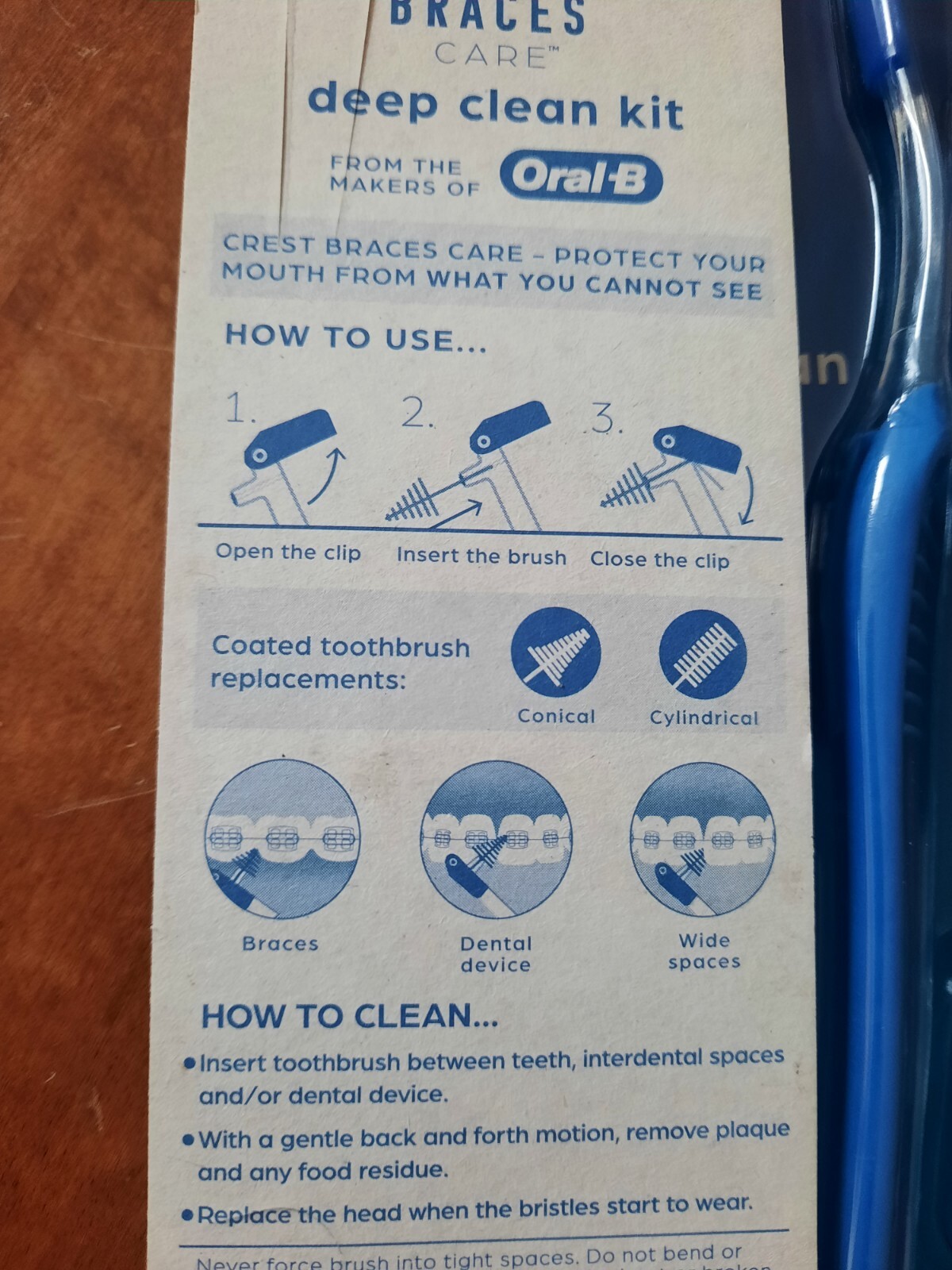 Crest Braces Care Interdental Kits Clean Brushes 53523 OralB lot of 2
