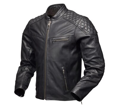 Modeka Phinix schwarz Gr. 6XL Motorradjacke Herren Lederjacke