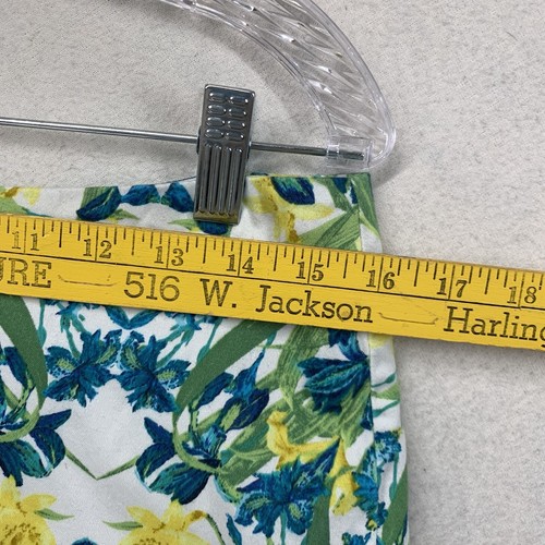 Floral Skirt Roz & Ali Womens 8 Colorful Pencil Skirt Lined Zip Back - Picture 5 of 13