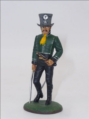 Figurine Del Prado : Guérillero Espagnol 1812 - Échelle 1/32, Plomb Peint, Premier Empire
