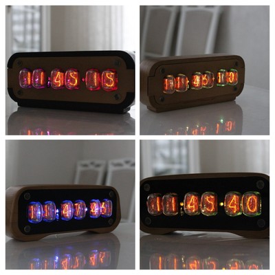 Nixie tube clock with IN-12 tubes  Alarm Remote Motion Sensor Temperature