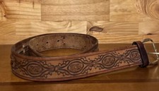 Vintage Leegin Leather Western Belt Brown