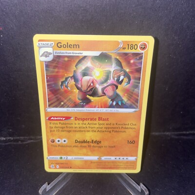 Golem 137/264 Pokemon Fusion Strike Rare Non-Holo TCG NM/M