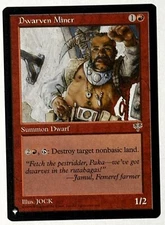 MTG Mirage (MIR) Dwarven Miner - NM Pack Fresh - Common - The List