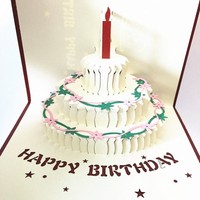 Pop Up Birthday Cake Card Funny 3d Mother's Day Greeting Card on sale Pop Up Birthday Cake Card Funny 3d Mother's Day Greeting Card on sale