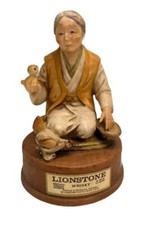 Vintage 1974 Lionstone Whiskey Decanter "The Egg Merchant" – Collectible Figurin