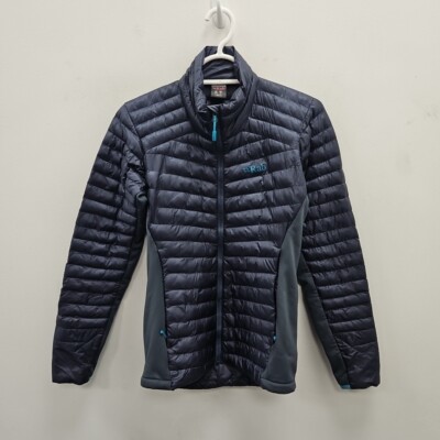 Rab Cirrus 2.0 Flex Navy Puffer Lightweight Windbreaker Jacket Uk 8 Womens