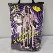 Halloween Costume Mens Light Up Gauze Ghoul New L Fun World